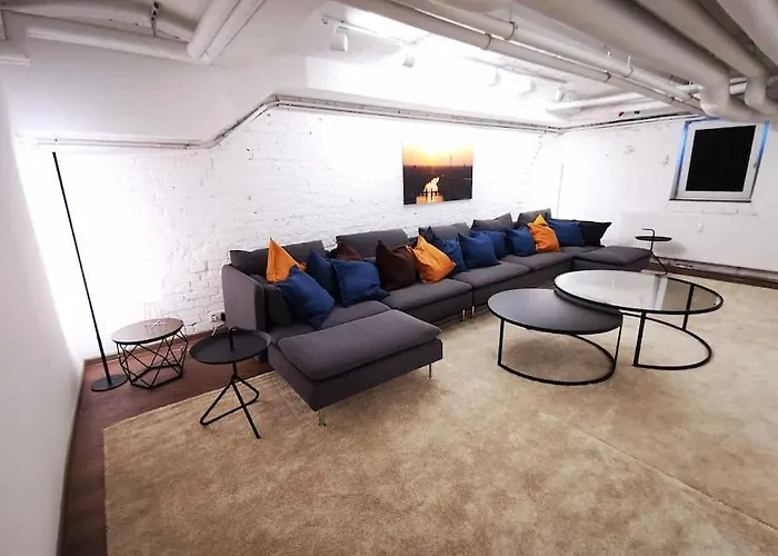 Apartment Sc 00 Loft By Rockchair L Superhost Status L Unique & Style Loft 230 Sqm 2 Floors Tablefootball Tabletennis 3 Bathrooms Boxspringbeds Welcomes You! *