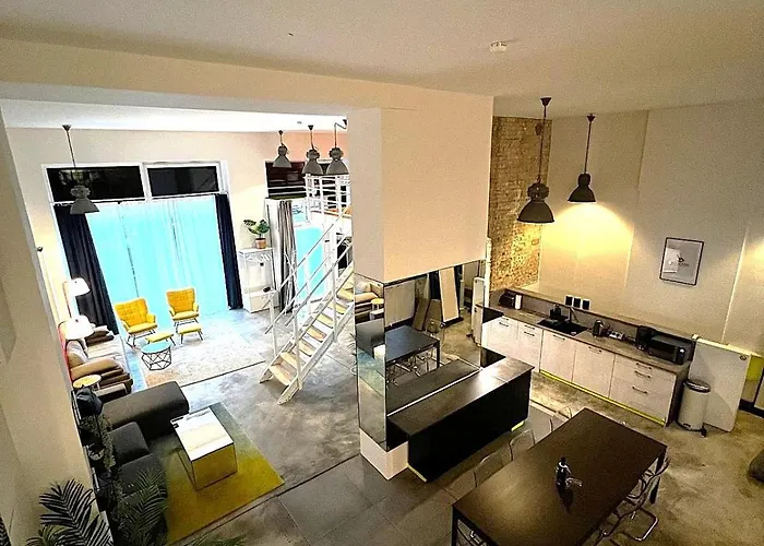 Apartment Sc 00 Loft By Rockchair L Superhost Status L Unique & Style Loft 230 Sqm 2 Floors Tablefootball Tabletennis 3 Bathrooms Boxspringbeds Welcomes You! Berlin