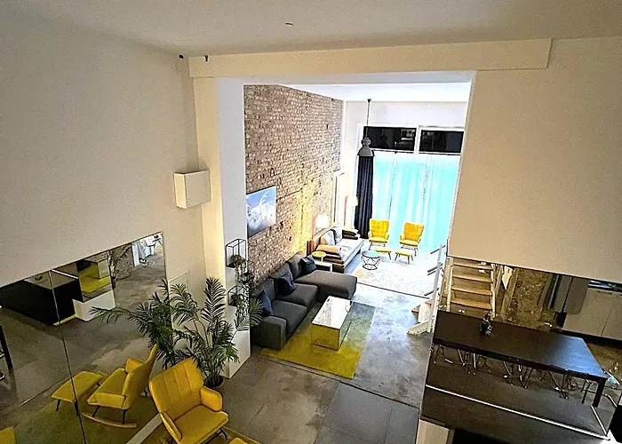 Apartment Sc 00 Loft By Rockchair L Superhost Status L Unique & Style Loft 230 Sqm 2 Floors Tablefootball Tabletennis 3 Bathrooms Boxspringbeds Welcomes You!